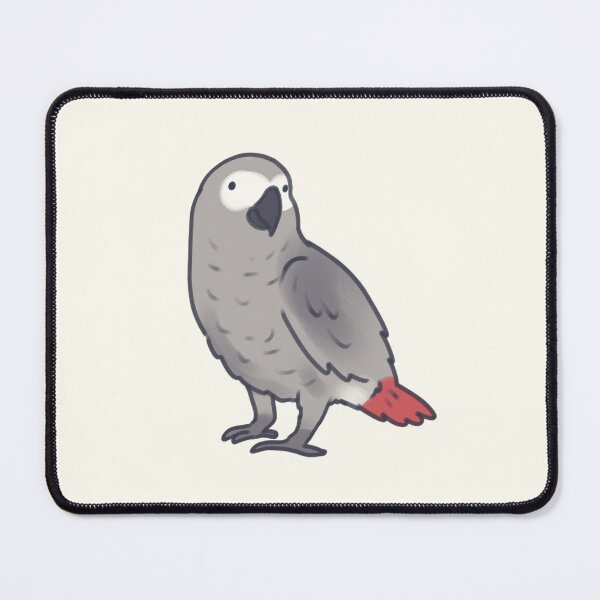 Item preview, gray african parrot designed and sold by Artofmayara.