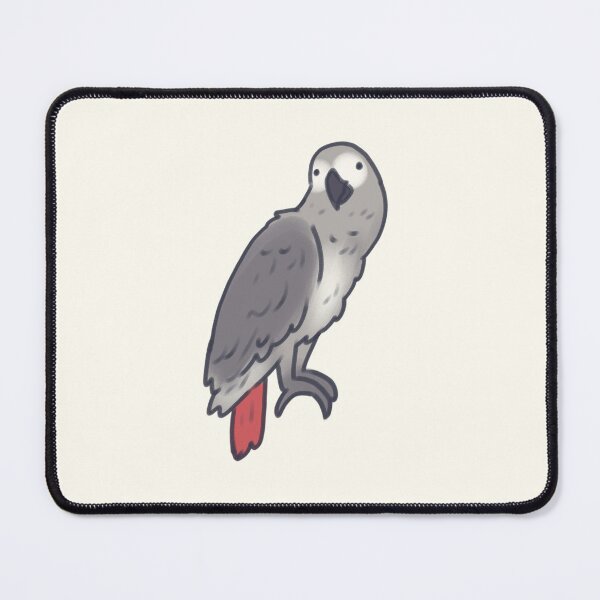 Item preview, gray african parrot illustration  designed and sold by Artofmayara.