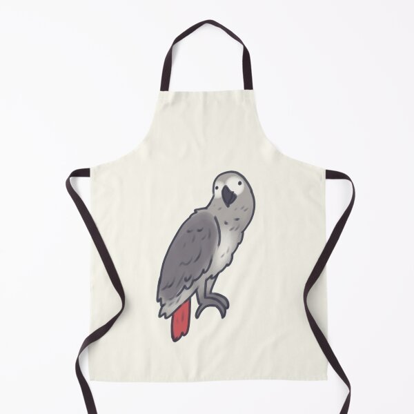 Item preview, gray african parrot illustration designed and sold by Artofmayara.
