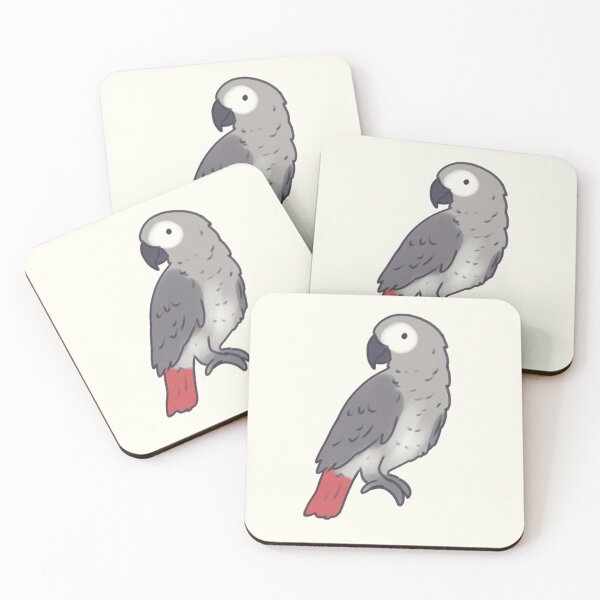 Item preview, gray african parrot drawing  designed and sold by Artofmayara.