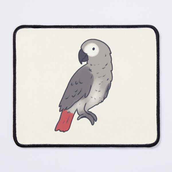 Item preview, gray african parrot drawing  designed and sold by Artofmayara.