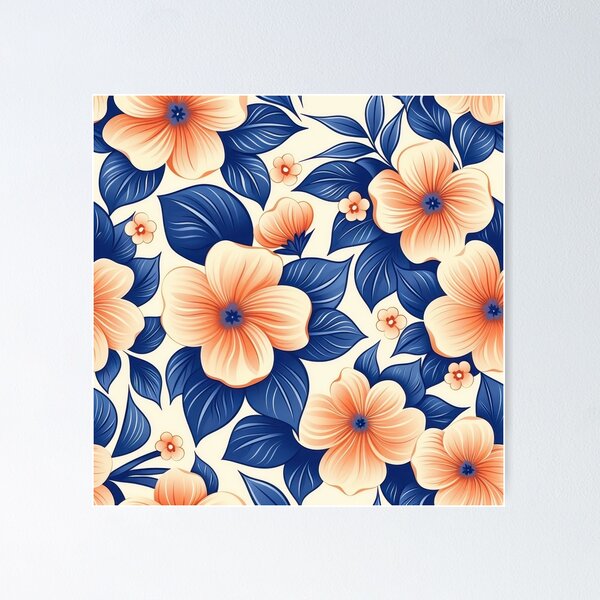 Item preview, Vintage Hawaiian Floral Pattern designed and sold by RGShirtWorks.