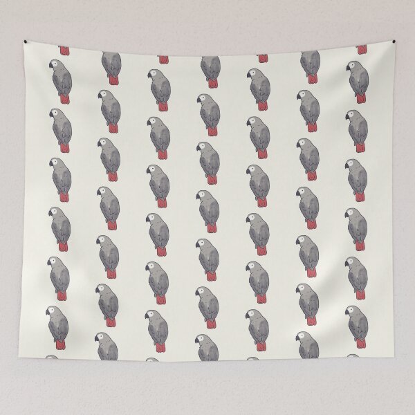 Item preview, gray african parrot art  designed and sold by Artofmayara.