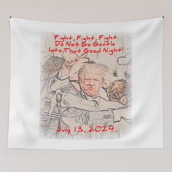 Item preview, Defiant Donald Trump after assassination attempt designed and sold by Spirit-World.
