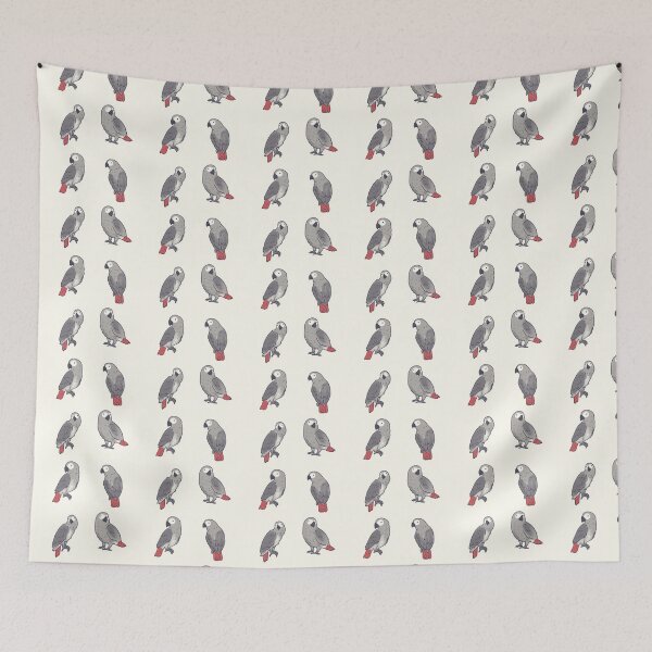 Item preview, gray african parrot art pack designed and sold by Artofmayara.