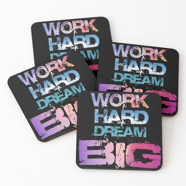 Item preview, WORK HARD DREAM BIG  designed and sold by GrowDrak.