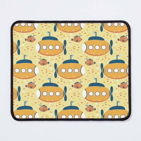 Item preview, Submarine on a yellow background designed and sold by Alex Blud.