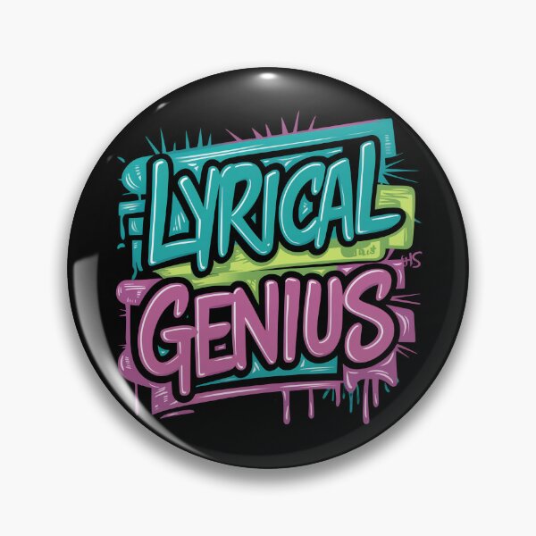 Item preview, Lyrical Genius 90s Hip Hop Music Design designed and sold by RadDeck.