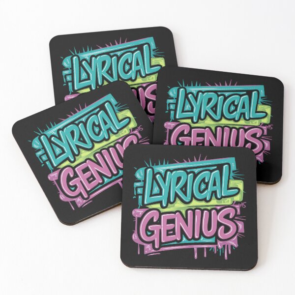 Item preview, Lyrical Genius 90s Hip Hop Music Design designed and sold by RadDeck.