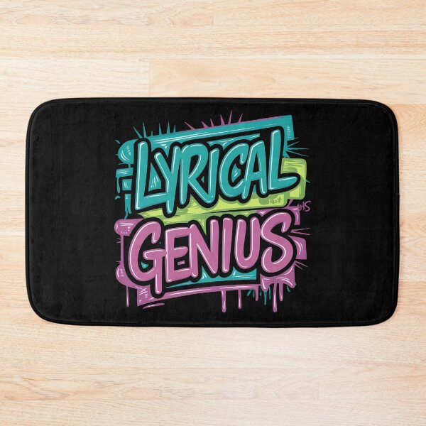 Item preview, Lyrical Genius 90s Hip Hop Music Design designed and sold by RadDeck.