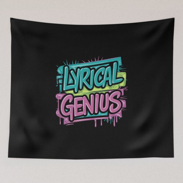 Item preview, Lyrical Genius 90s Hip Hop Music Design designed and sold by RadDeck.