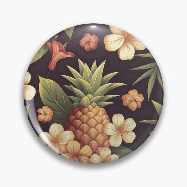 Item preview, Vintage Hawaiian Pineapple Pattern designed and sold by RGShirtWorks.