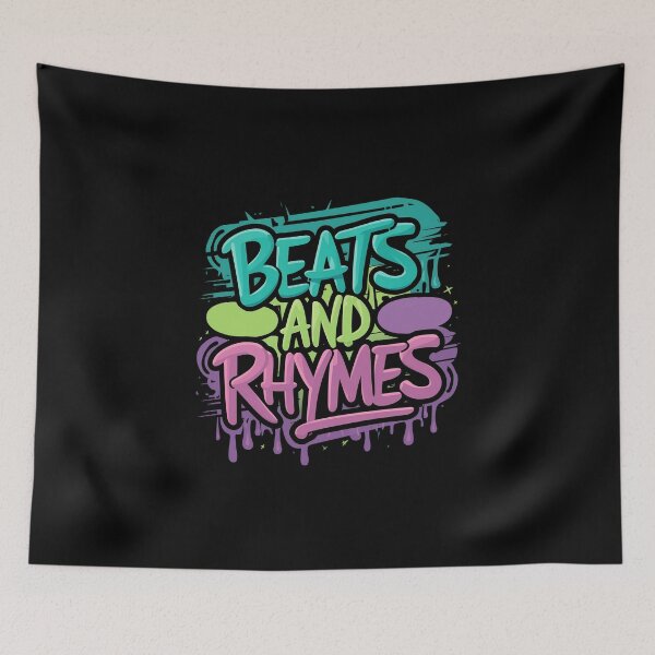 Item preview, Beats and Rhymes Urban Music Design designed and sold by RadDeck.