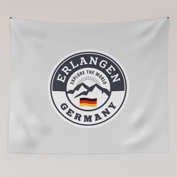 Item preview, Erlangen Germany Black and White Crest designed and sold by World Designs.