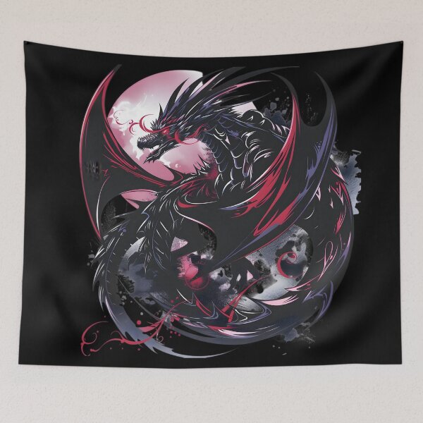 Item preview, Midnight Dragon's Embrace designed and sold by AI-Only Creations.