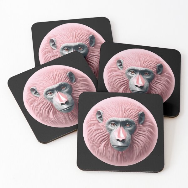 Item preview, Monkey Pink Monkey Face designed and sold by Aquillashop.