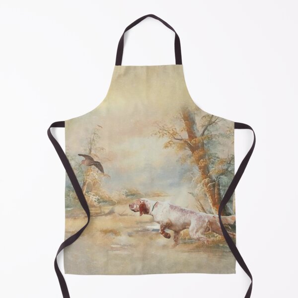 Item preview, Woodcock Hunting with English Setter in forest, Art designed and sold by TammyHunterArt.