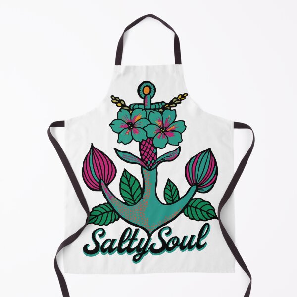 Item preview, Green Nautical Anchor with Flowers Design designed and sold by KnockingLouder.