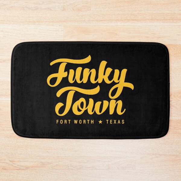 Item preview, FUNKY TOWN Fort Worth Texas Script Design designed and sold by Rebel Mixtape Studio.