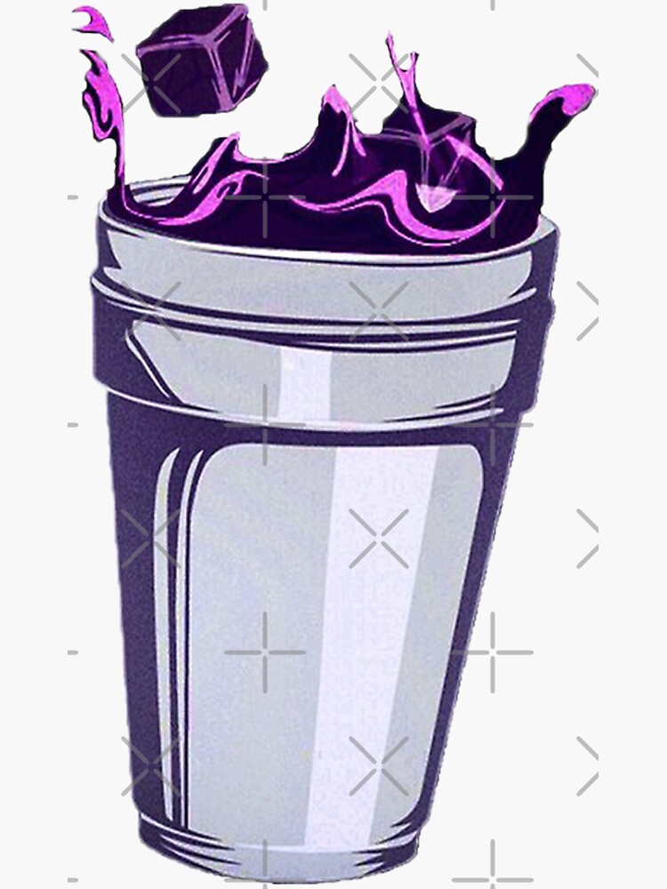 "Lean Double Cup" Sticker by Superjamba | Redbubble