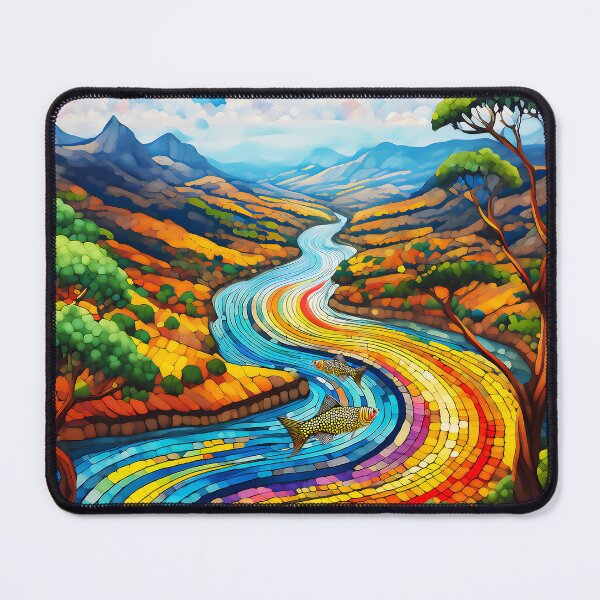 Item preview, Barramundi / & rainbow serpent designed and sold by rainsdesigns.