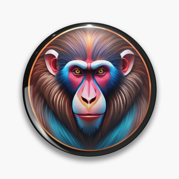 Item preview, Mandrill Monkey King Colorful Snout designed and sold by Aquillashop.