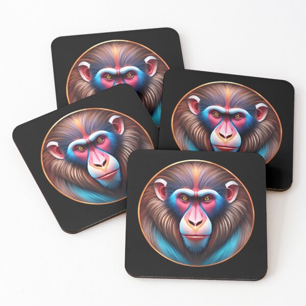 Item preview, Mandrill Monkey King Colorful Snout designed and sold by Aquillashop.