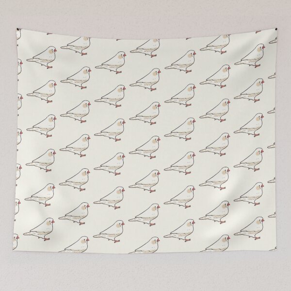 Item preview, White Zebra Finch drawing  designed and sold by Artofmayara.