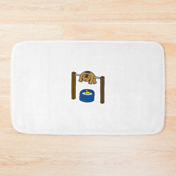 Item preview, a Cat on the horizontal bar and a Duck in the inflatable bath tub designed and sold by superbaechoo.
