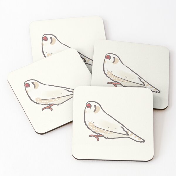 Item preview, Cute White Zebra Finch drawing  designed and sold by Artofmayara.