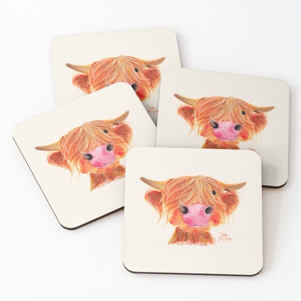 Item preview, HIGHLAND COW ' ORANGE ' By Shirley MacArthur designed and sold by Shirley MacArthur Art.