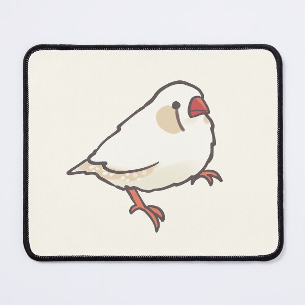 Item preview, White Zebra Finch illustration designed and sold by Artofmayara.