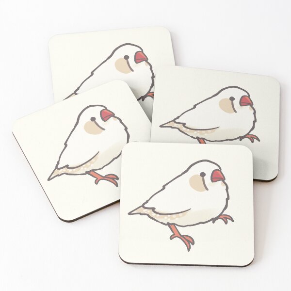 Item preview, White Zebra Finch illustration  designed and sold by Artofmayara.