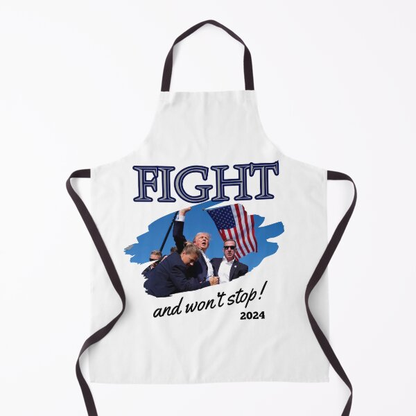 Item preview, Fight and Won't Stop Donald Trump 2024 Election Campaign, designed and sold by CrazyInk23.