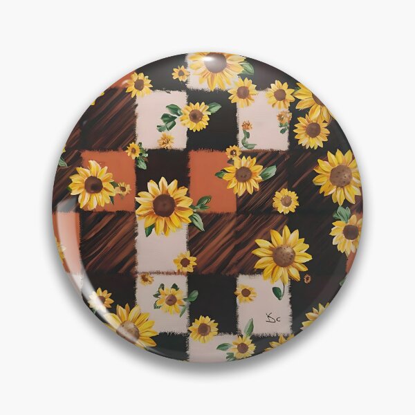 Item preview, Sunflower And Buffalo Plaid designed and sold by Tamas Das.