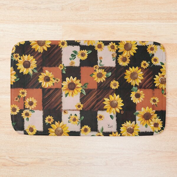 Item preview, Sunflower And Buffalo Plaid designed and sold by Tamas Das.