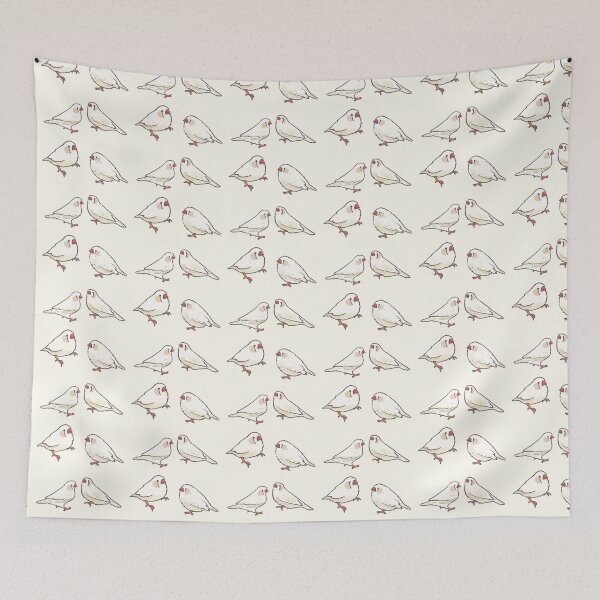 Item preview, white zebra finch pack designed and sold by Artofmayara.