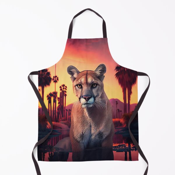 Item preview, Cougar in the Sunset Jungle designed and sold by Sillytoe.