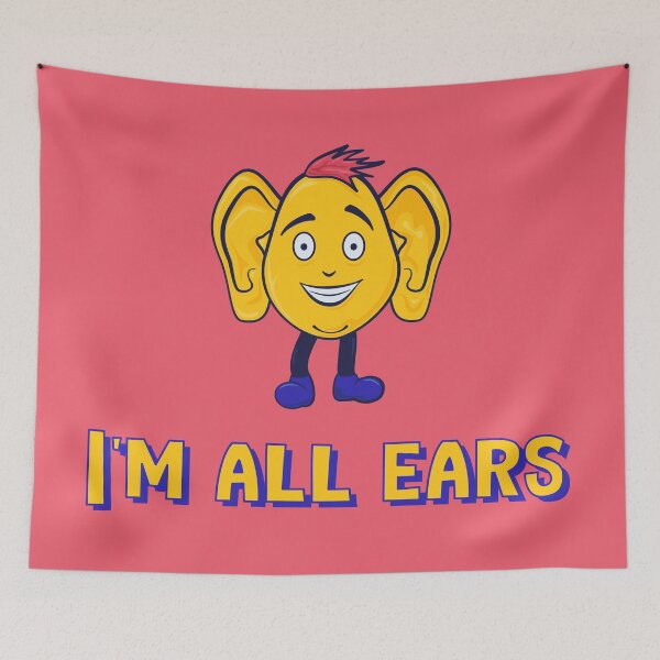 Item preview,  I'm All Ears Cartoon designed and sold by Scrabbly Doodles.