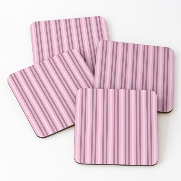Item preview, Geometric Dusky Pink Colorful Vertical Stripes designed and sold by Triplicate Limited.