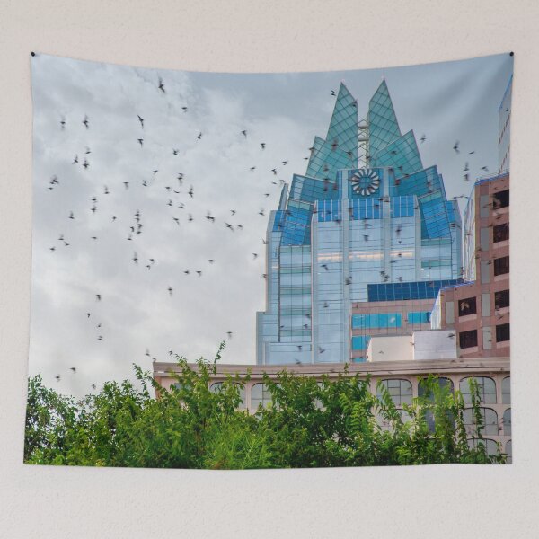 Item preview, Austin Texas Skyline Bats Ladybird Lake Bridge designed and sold by oz10.
