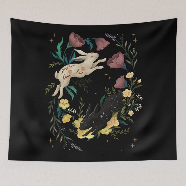 Item preview, Yin and Yang Rabbits designed and sold by episodicDrawing.