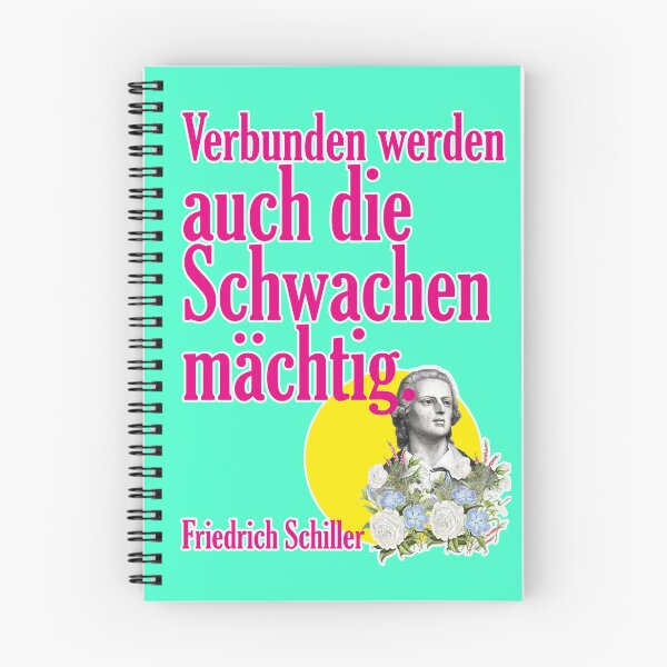 Artikelvorschau, Verbunden werden auch die Schwachen mächtig, Friedrich Schiller entworfen und verkauft von Mauswohn.
