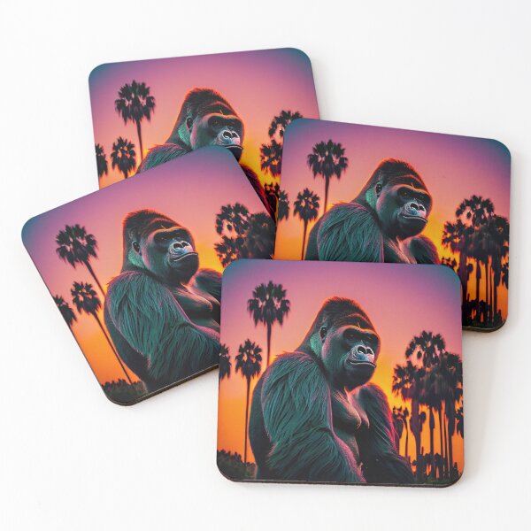 Item preview, Gorilla at Sunset in the Jungle designed and sold by Sillytoe.