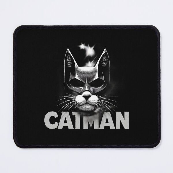 Item preview, Copy of catman, comic, superhero, mask, black background, cartoon, cat world, fantasy, hero designed and sold by CrisMor-Art.