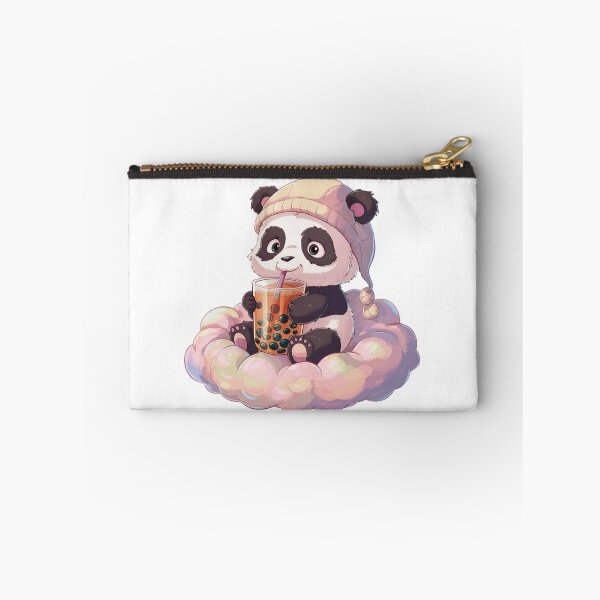 Item preview, Little Panda Drinking Bubble Tea designed and sold by MaxxerDesigns.