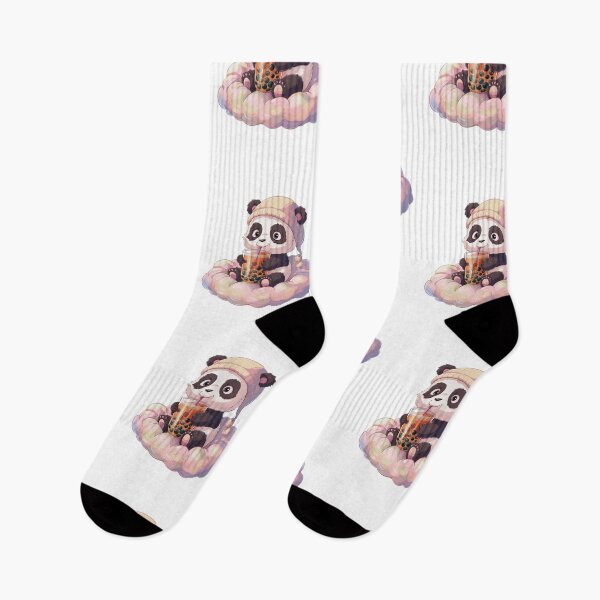 Item preview, Little Panda Drinking Bubble Tea designed and sold by MaxxerDesigns.
