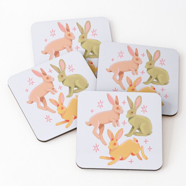 Item preview, Adorable Trio of Hares in Playful Poses Illustration designed and sold by Yaragold.