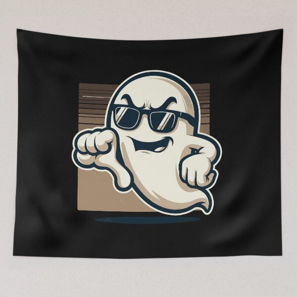 Item preview, Cool Ghost Gives Thumbs Down Funny Halloween Party designed and sold by LuminOrb.