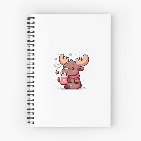 Item preview, Cute Moose drinking hot chocolate designed and sold by Brzdacu.